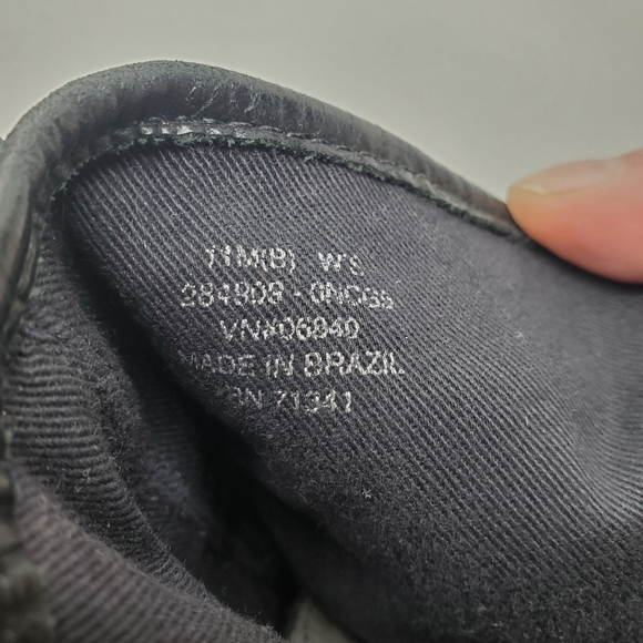 L.L. Bean Black Leather Combat Boots 11 - Picture 6 of 7